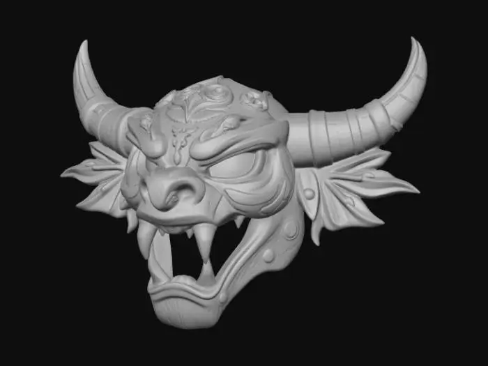 3D model for Oni Guardian Mask