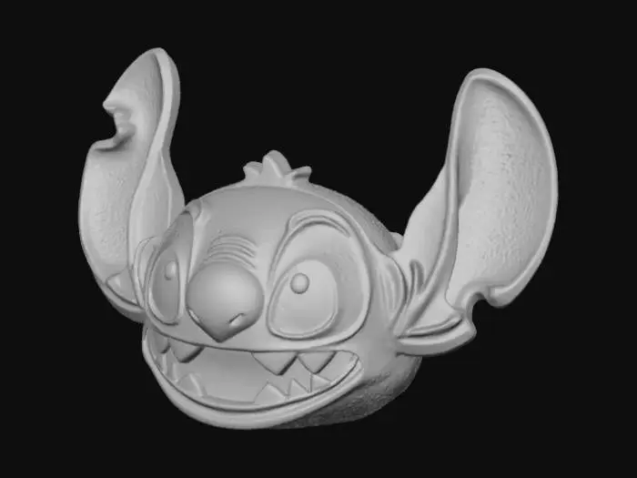 3D model for High detail, Stitch Face, broach only.
