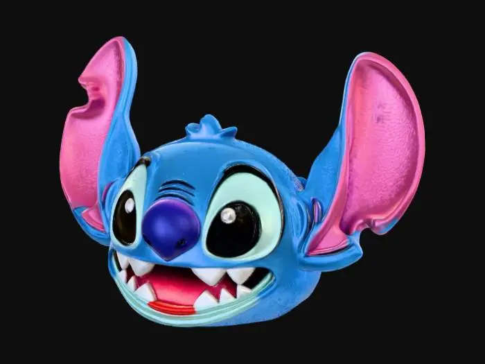 3D model for High detail, Stitch Face, broach only.