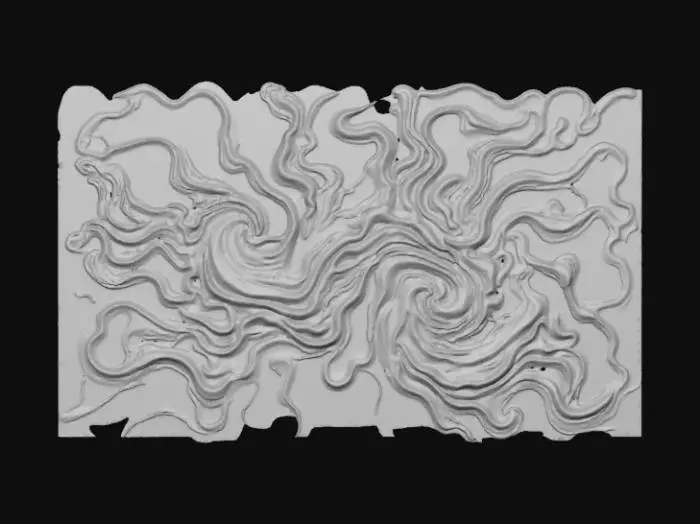 3D model for High detail, abstract, wall art