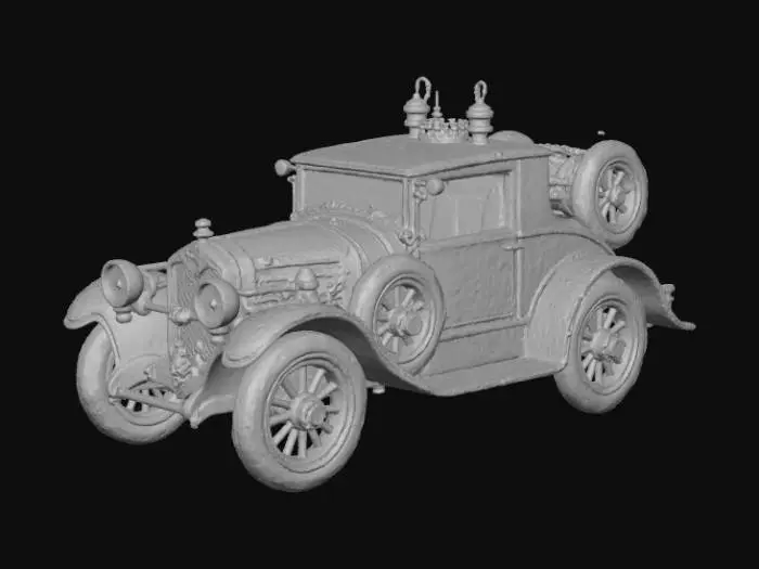 3D model for High detail, gothic, clockwork, extravagant, vehicle