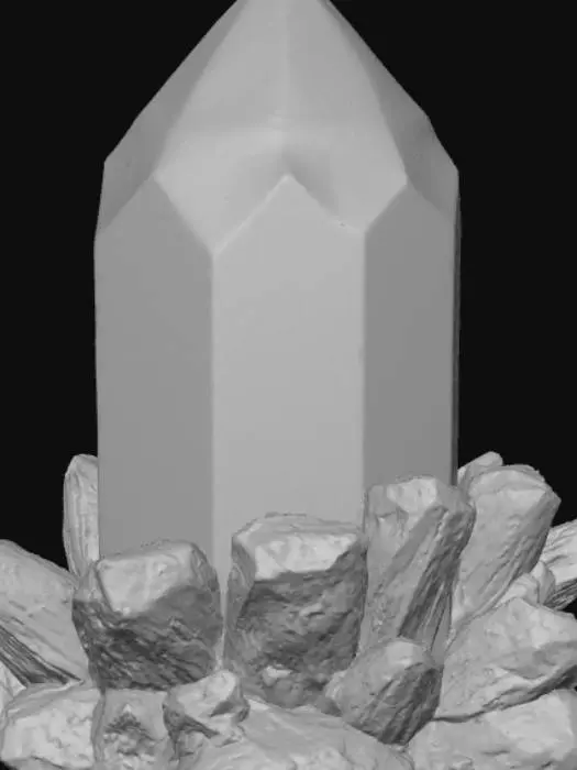 3D model for High detail, anime style, mana crystal, with high detail design.