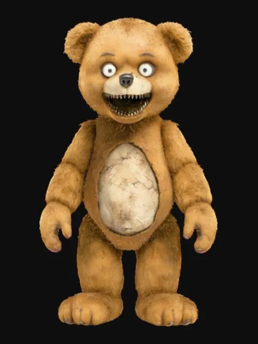 3D model for High detail, creepy, teddy bear