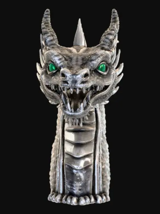 3D model for High detail, dragon hair pin