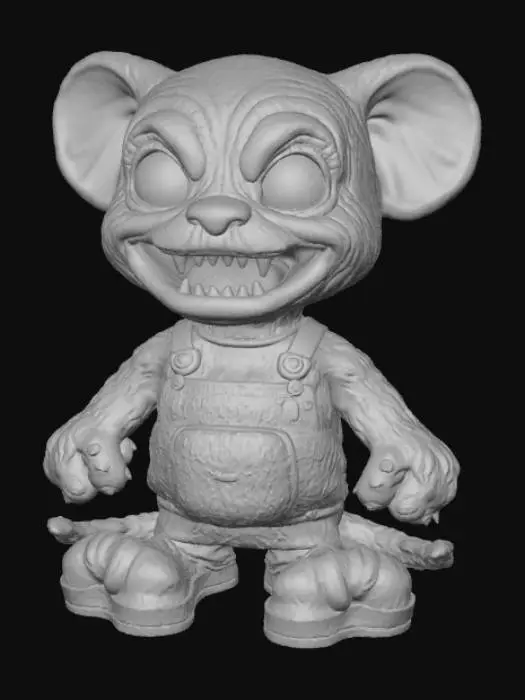 3D model for High detail, creepy stuffed animal.