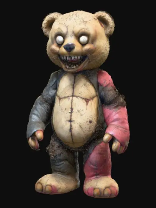 3D model for High detail, creepy, teddy bear