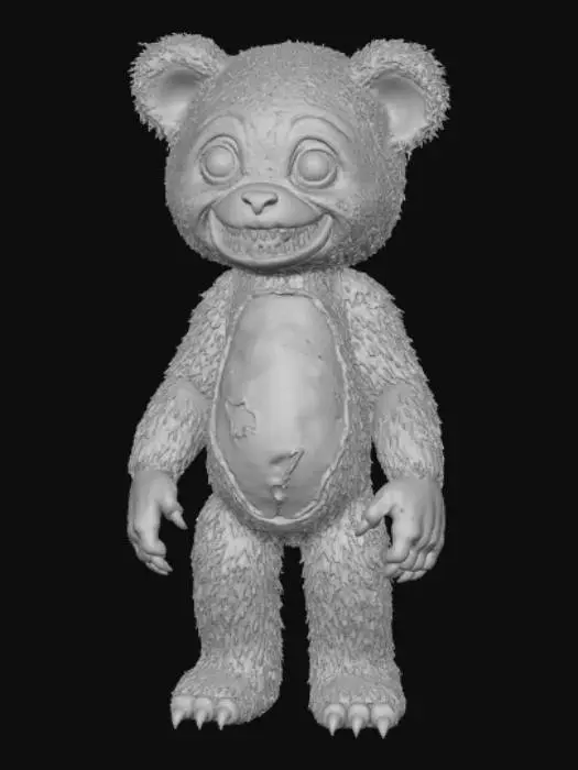 3D model for High detail, creepy, teddy bear