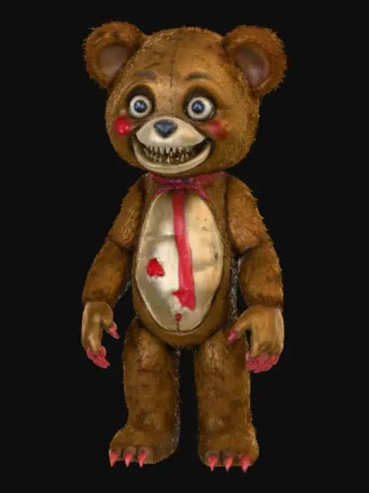 3D model for High detail, creepy, teddy bear