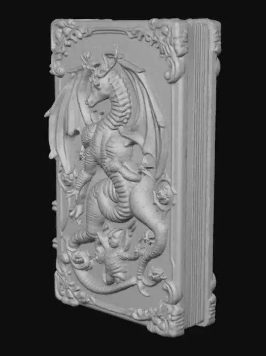 3D model for High detail, monster compendium book.