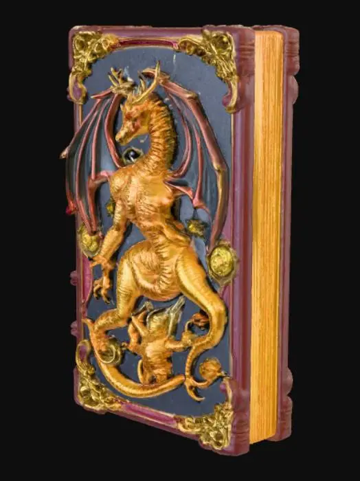 3D model for High detail, monster compendium book.