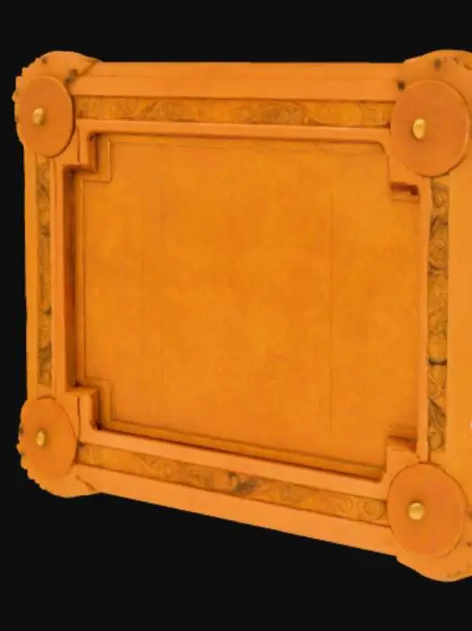 3D model for High detail, gameboard, with embossed features.