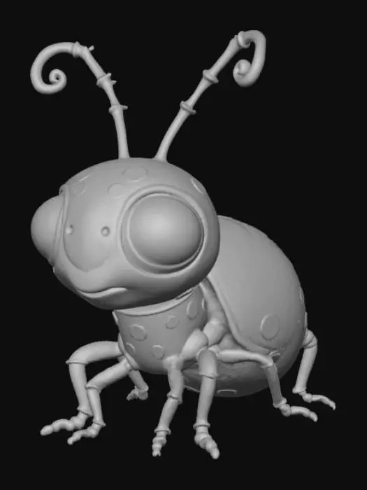 3D model for Halloween micro-bug, #Halloween2025#