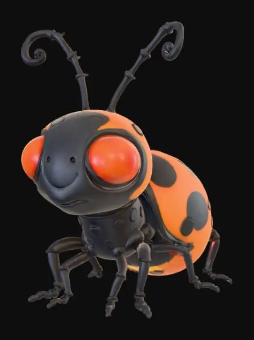 3D model for Halloween micro-bug, #Halloween2025#