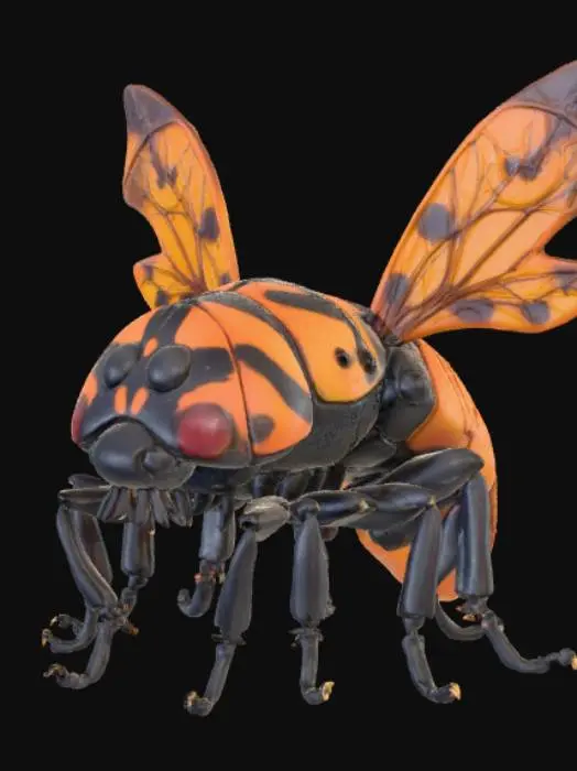 3D model for Halloween micro-bug, #Halloween2025#