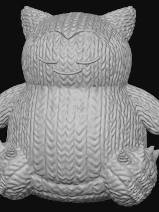 3D model for Knitted Snorlax