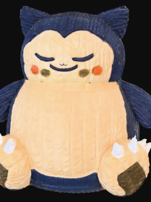 3D model for Knitted Snorlax