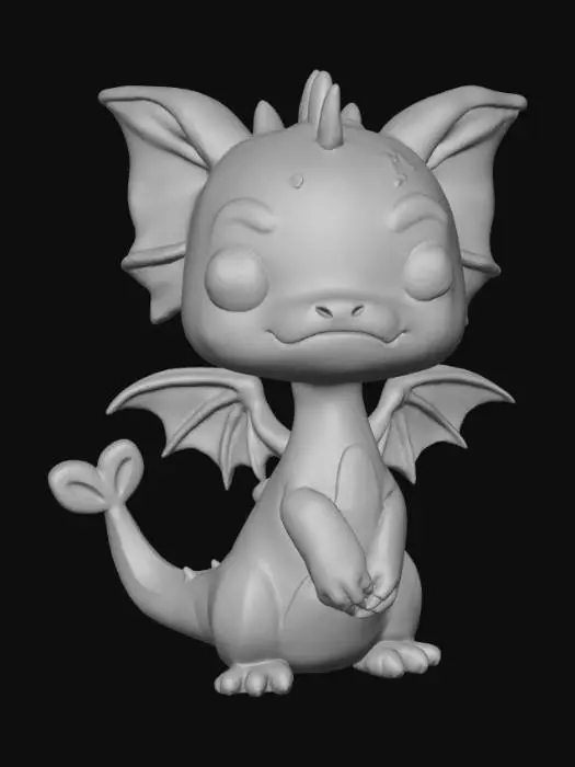 3D model for Kawaii Dragon