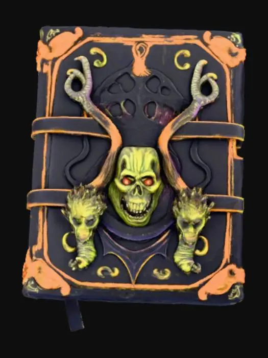 3D model for Monster Book, with embossed monster features, #Halloween2025#