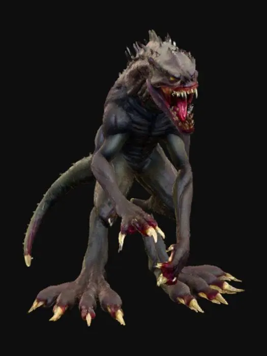 3D model for monster with exaggerated jaw with sharp teeth, #Halloween2025#