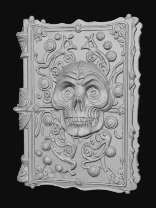 3D model for Monster Book, with embossed monster features, #Halloween2025#