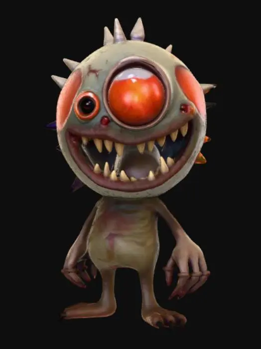 3D model for Eyeball monster, #Halloween2025#
