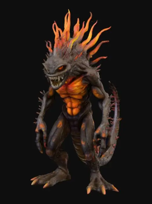3D model for Scorched Earth Monster