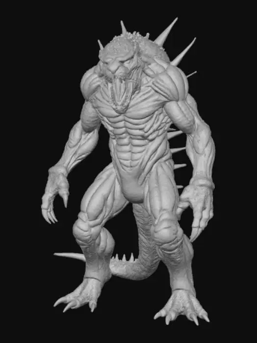 3D model for Scorched Earth Monster