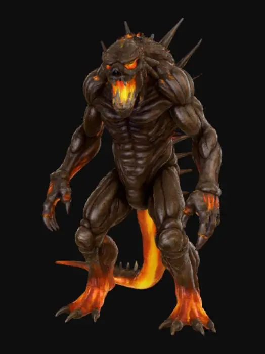 3D model for Scorched Earth Monster