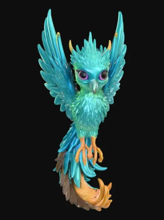 3D model for Notes the magic bird