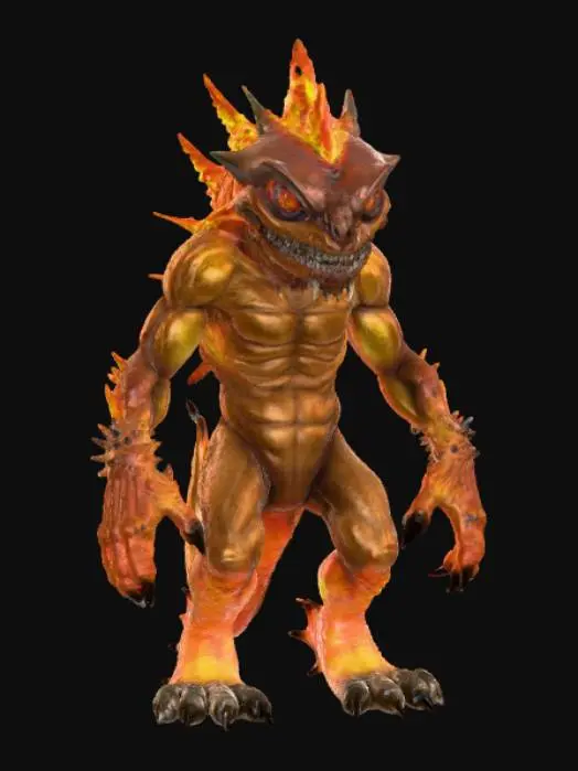 3D model for Scorched Earth Monster