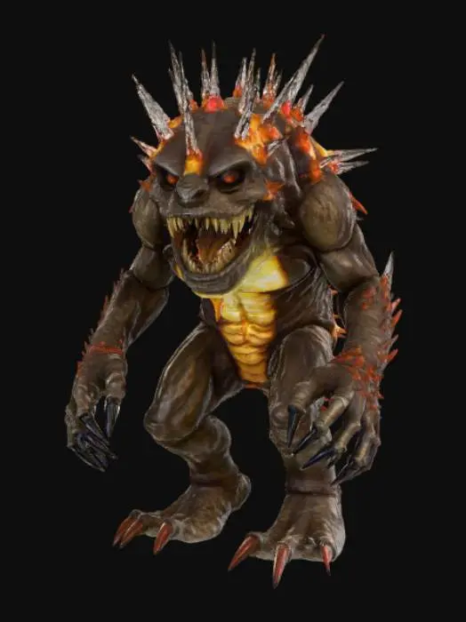 3D model for Scorched Earth Monster
