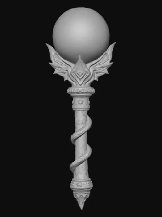 3D model for Mythical, high detail, magical device.