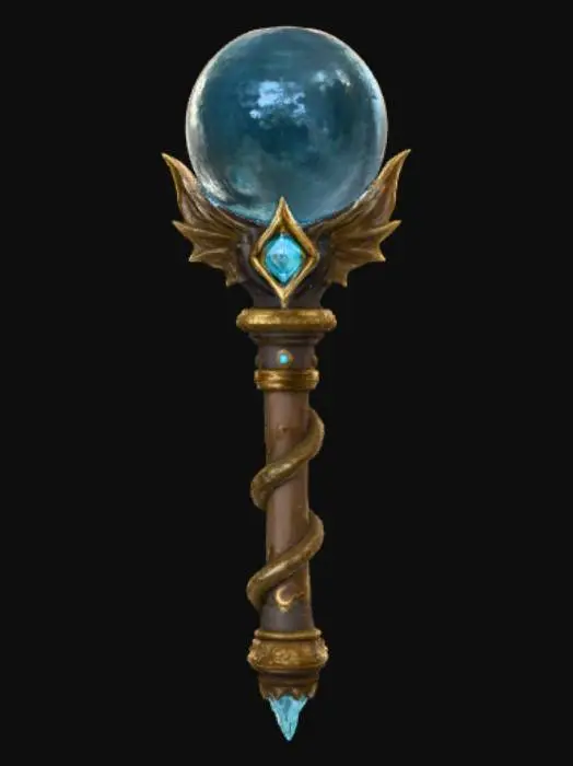 3D model for Mythical, high detail, magical device.