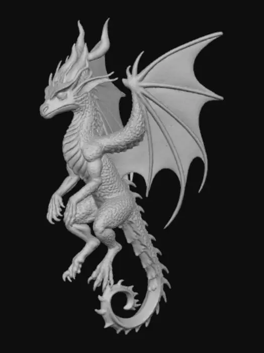 3D model for High detail mythical carbunkle