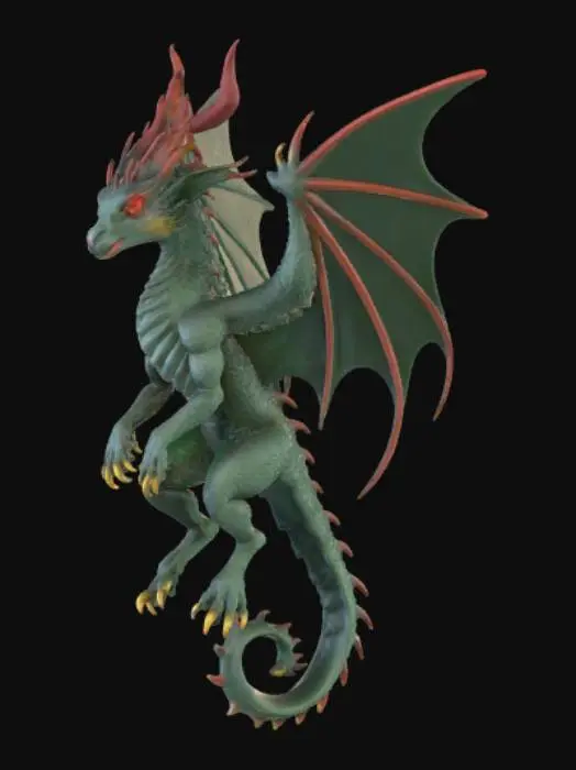 3D model for High detail mythical carbunkle