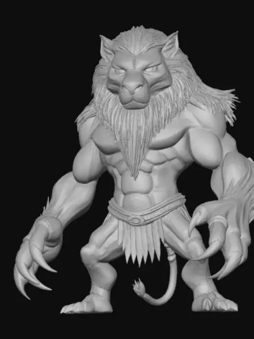 3D model for Half Human Half Monster