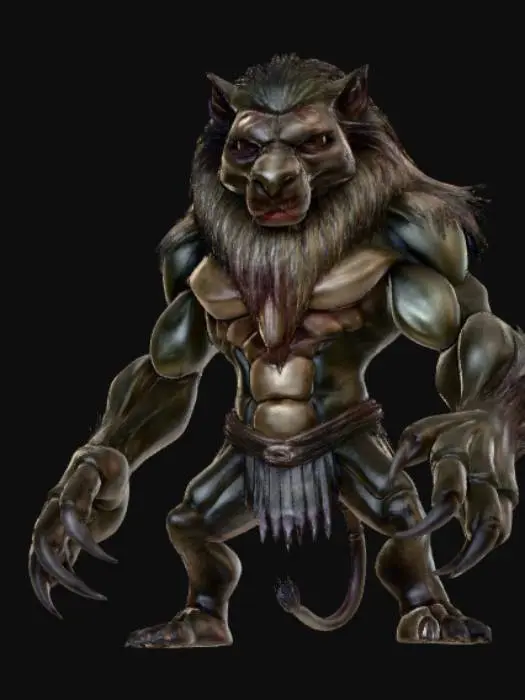 3D model for Half Human Half Monster