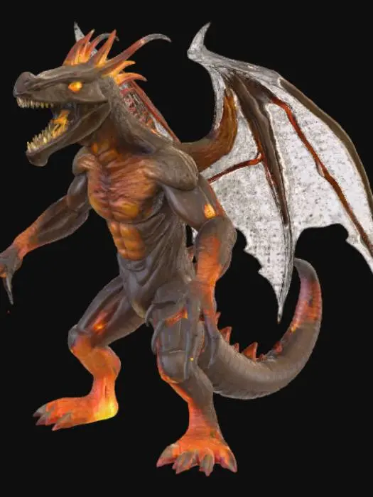 3D model for Scorched Earth Monster