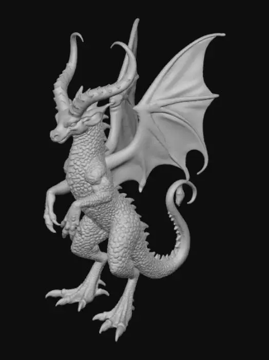 3D model for High detail mythical carbunkle