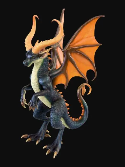 3D model for High detail mythical carbunkle