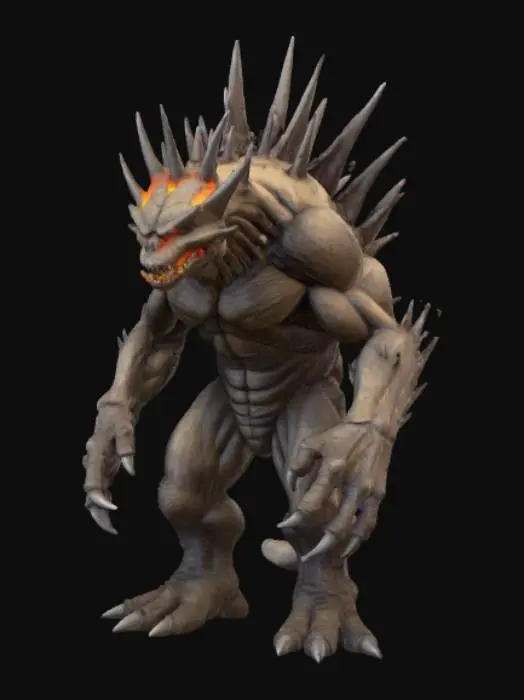 3D model for Scorched Earth Monster