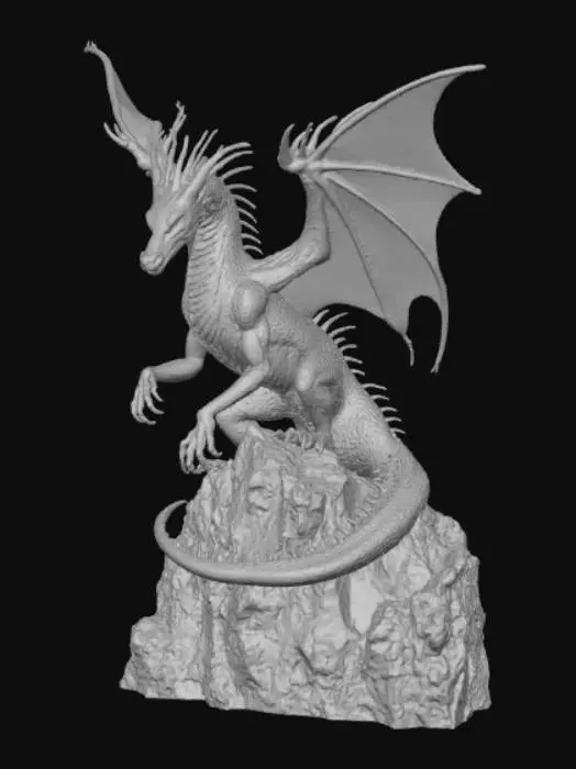 3D model for High detail mythical carbunkle