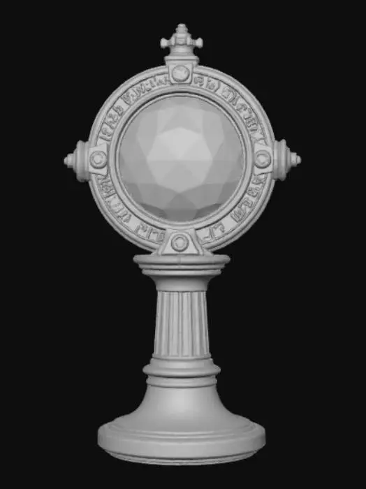 3D model for Mythical, high detail, magical device.