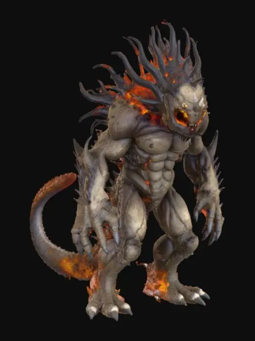 3D model for Scorched Earth Monster