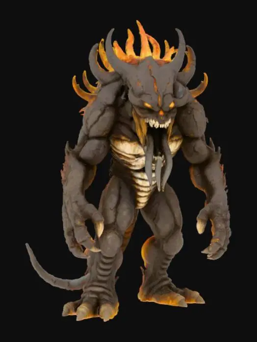 3D model for Scorched Earth Monster
