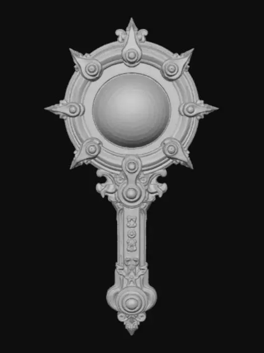 3D model for Mythical, high detail, magical device.