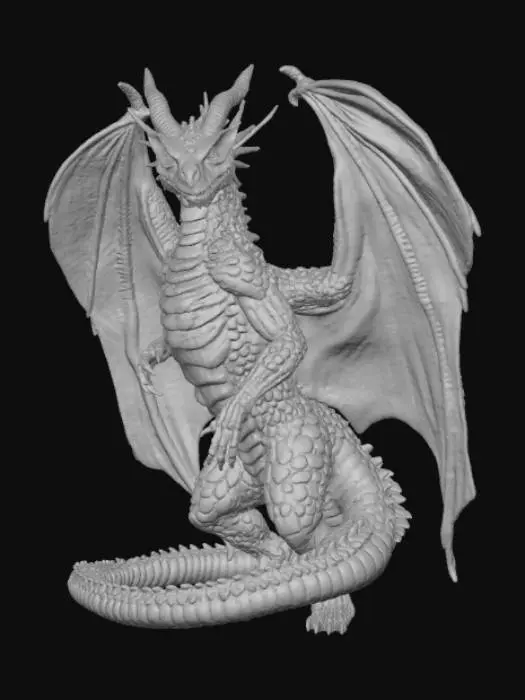 3D model for The Black-Striped Torment Dragon, #Halloween2025#