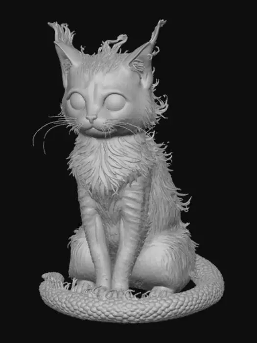 3D model for Vaporcat monster