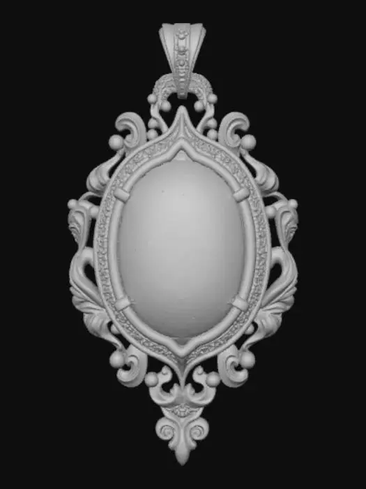 3D model for Fantasy pendant, with extravagant fantasy design