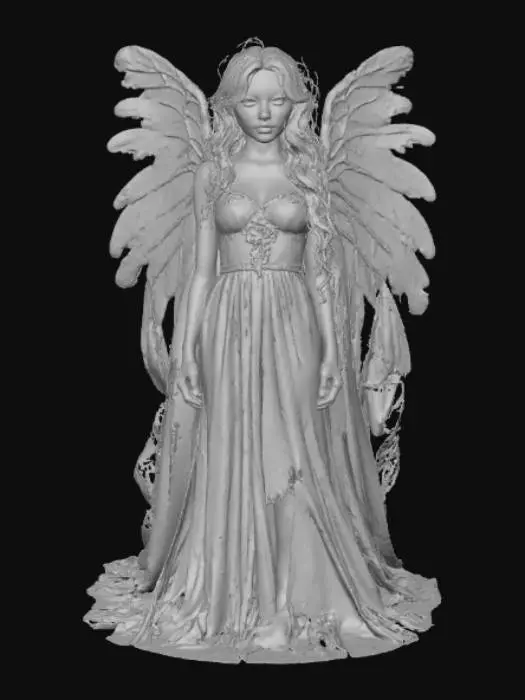 3D model for Angelic Slime Girl, Fantasy Creature